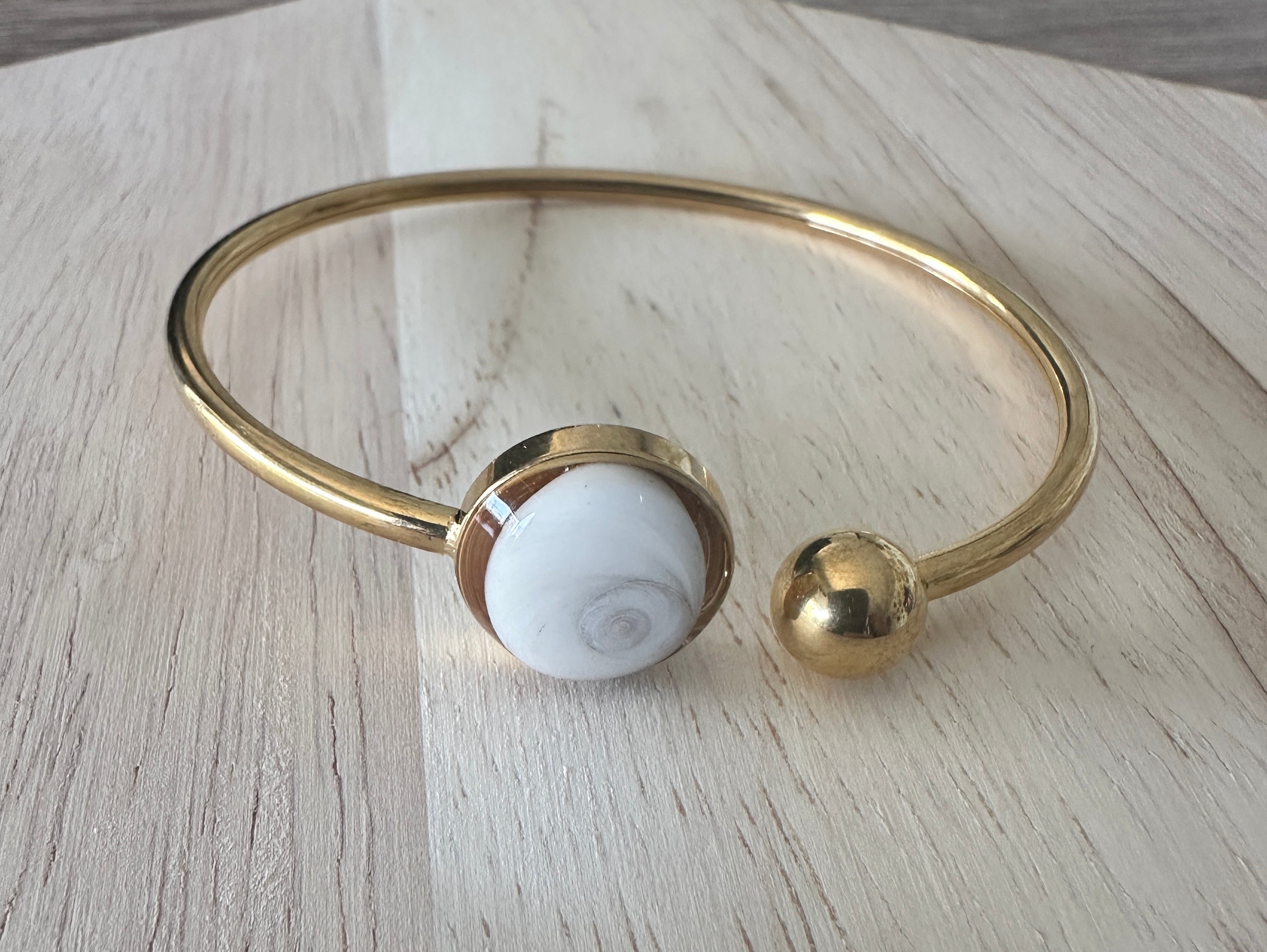 Bracelet Jonc Petit Oeil de Sainte-Lucie